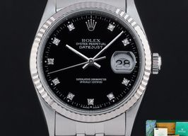 Rolex Datejust 36 16234 (1993) - Zwart wijzerplaat 36mm Staal