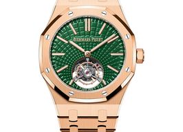 Audemars Piguet Royal Oak Tourbillon 26533OR.OO.1220OR.01 (2025) - Green dial 41 mm Rose Gold case