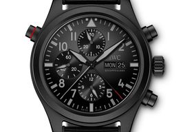 IWC Pilot Double Chronograph IW371815 (2024) - Black dial 44 mm Titanium case