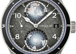 Montblanc 1858 130982 (2026) - Grijs wijzerplaat 42mm Titanium