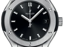 Hublot Classic Fusion Quartz 581.NX.1470.RX (2026) - Zwart wijzerplaat 33mm Titanium
