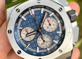 Audemars Piguet Royal Oak Offshore Chronograph 26420TI.OO.A027CA.01 (2023) - Blue dial 43 mm Titanium case