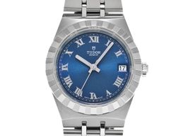Tudor Royal 28400 (Onbekend (willekeurig serienummer)) - Blauw wijzerplaat 34mm Staal