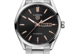 TAG Heuer Carrera Calibre 5 WBN2013.BA0640 (2024) - Zwart wijzerplaat 41mm Staal