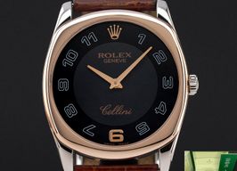 Rolex Cellini Danaos 4233 (2008) - Zwart wijzerplaat 33mm Witgoud