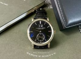 A. Lange & Söhne Saxonia 381.029 (2019) - Black dial 39 mm White Gold case