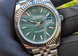 Rolex Datejust 41 126334 (2022) - Groen wijzerplaat 41mm Staal