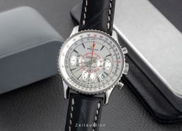 Breitling Montbrillant AB0130012/G709 (Unknown (random serial)) - Silver dial 40 mm Steel case