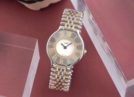 Cartier 21 Must de Cartier unknown (1995) - White dial 28 mm Gold/Steel case