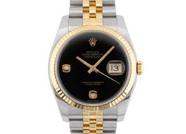 Rolex Datejust 36 116233 (2003) - Black dial 36 mm Gold/Steel case