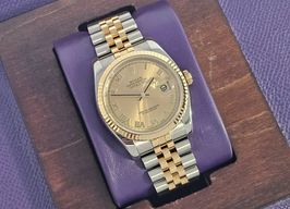 Rolex Datejust 36 116233 (2008) - Gold dial 36 mm Gold/Steel case