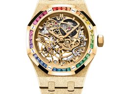 Audemars Piguet Royal Oak Double Balance Wheel Openworked 15468BA.YG.1259BA.01-B (2025) - Transparent dial 37 mm Yellow Gold case