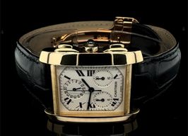 Cartier Tank Française 1830 (2002) - White dial 36 mm Yellow Gold case