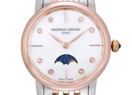 Frederique Constant Slimline Moonphase FC-206MPWD1S2B (2024) - Parelmoer wijzerplaat 30mm Staal