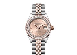 Rolex Lady-Datejust 279381RBR-0025 (2024) - Gold dial 28 mm Steel case