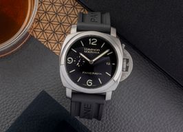 Panerai Luminor Marina 1950 3 Days Automatic PAM00312 (Onbekend (willekeurig serienummer)) - Zwart wijzerplaat 44mm Staal