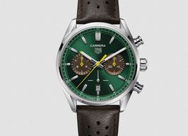 TAG Heuer Carrera CBN201K.FC6569 (2025) - Groen wijzerplaat 42mm Staal