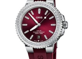 Oris Aquis 01 733 7766 4998-07 4 22 68FC (2025) - Rood wijzerplaat 42mm Staal