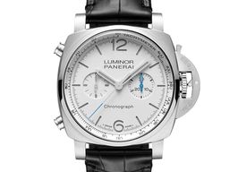 Panerai Luminor Chrono PAM01218 (2024) - Wit wijzerplaat 44mm Staal