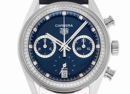 TAG Heuer Carrera CBS2214.FC6567 (2025) - Blauw wijzerplaat 39mm Staal