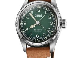 Oris Miles Tonneau 01 754 7779 4067-Set (2026) - Groen wijzerplaat 38mm Staal