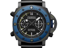 Panerai Luminor Submersible 1950 3 Days Automatic PAM02239 (2024) - Zwart wijzerplaat 47mm Titanium