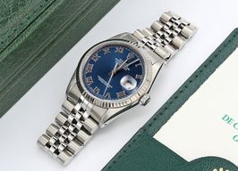 Rolex Datejust 36 16234 (Onbekend (willekeurig serienummer)) - Blauw wijzerplaat 36mm Staal