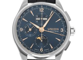 Union Glashütte Belisar Chronograph D014.425.16.047.01 (2026) - Blue dial 42 mm Steel case