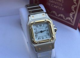 Cartier Santos 0902 (1992) - White dial 24 mm Gold/Steel case