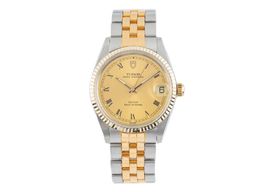 Tudor Prince Oysterdate 75403N (1988) - Gold dial 32 mm Gold/Steel case
