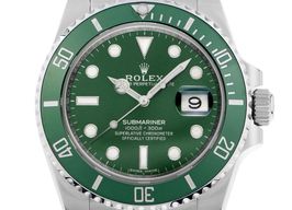 Rolex Submariner Date 116610LV (2017) - Groen wijzerplaat 40mm Staal