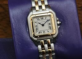 Cartier Panthère 1120 (Unknown (random serial)) - White dial 22 mm Gold/Steel case