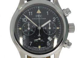 IWC Pilot Chronograph IW3741 (1998) - Black dial 36 mm Steel case