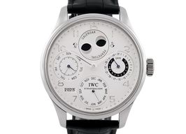 IWC Portuguese Perpetual Calendar IW502111 (2004) - Silver dial 44 mm Platinum case