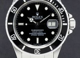Rolex Submariner Date 16800 (1986) - Zwart wijzerplaat 40mm Staal
