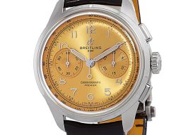 Breitling Premier AB0930F51H1P1 (2023) - Champagne wijzerplaat 40mm Staal