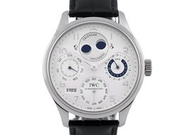 IWC Portuguese Perpetual Calendar IW502111 (2003) - Silver dial 44 mm Platinum case