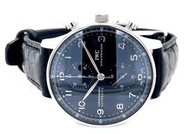 IWC Portuguese Chronograph IW371447 (2013) - Black dial 41 mm Steel case