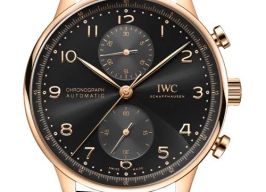 IWC Portuguese Chronograph IW371625 (2026) - Black dial 41 mm Rose Gold case