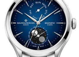 Baume & Mercier Clifton M0A10725 (2025) - Blauw wijzerplaat 42mm Staal