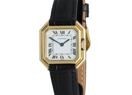 Cartier Vintage 78100 (1975) - White dial 25 mm Yellow Gold case
