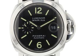 Panerai Luminor Marina Automatic PAM00104 (Unknown (random serial)) - Black dial 44 mm Steel case