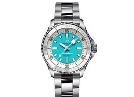 Breitling Superocean A17377211C1A1 (2024) - Turquoise wijzerplaat 36mm Staal