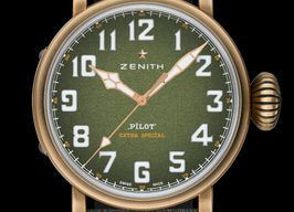 Zenith Pilot 29.2430.679/63.I001 (2022) - Groen wijzerplaat 45mm Brons