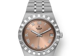 Tudor Royal 28400 (2024) - Roze wijzerplaat 34mm Staal