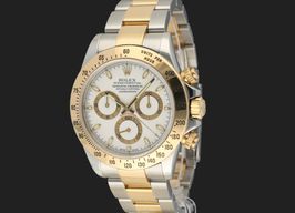 Rolex Daytona 116523 (2005) - Wit wijzerplaat 40mm Goud/Staal