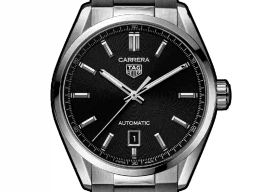 TAG Heuer Carrera Calibre 5 WBN2110.BA0639 (2025) - Black dial 39 mm Steel case