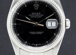 Rolex Datejust 36 16234 (2000) - Zwart wijzerplaat 36mm Staal