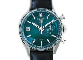 TAG Heuer Carrera CBS2211.FC6545 (2024) - Groen wijzerplaat 39mm Staal