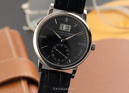 A. Lange & Söhne Langematik 308.027 (Onbekend (willekeurig serienummer)) - Zwart wijzerplaat 37mm Witgoud